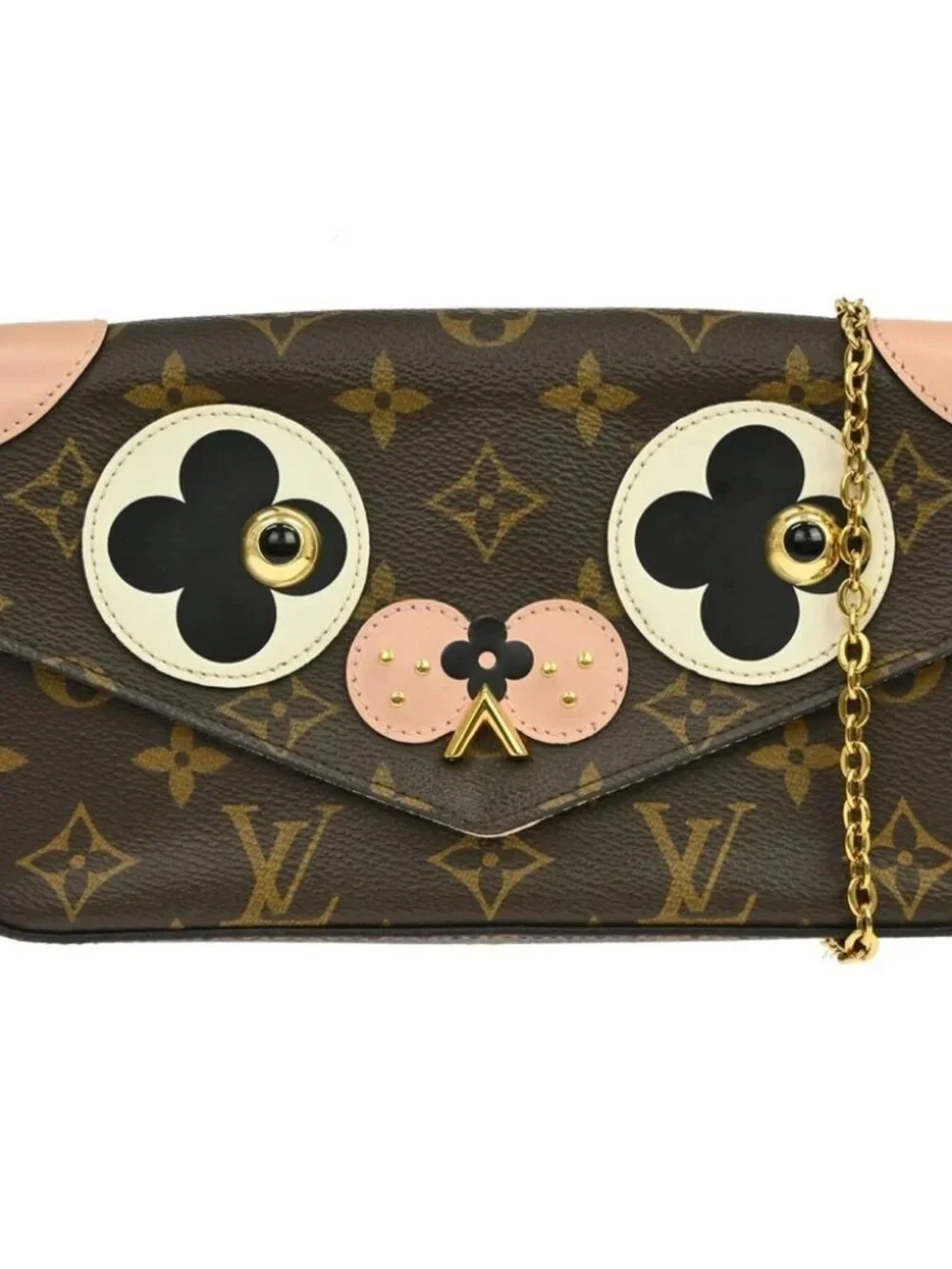 LOUIS VUITTON POCHETTE FELICIE VALENTINE DOG SHOULDER BAG